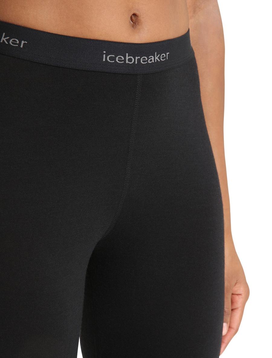 Leggings Icebreaker BodyfitZone™ Merino 150 Zone Thermal Femme Noir | FR 1543UZGT